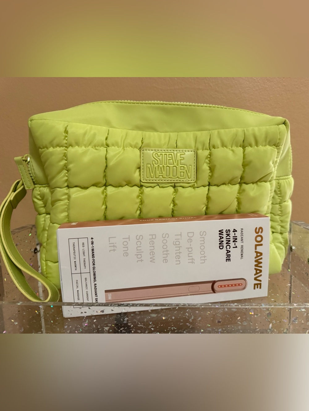 Solawave and travel bag